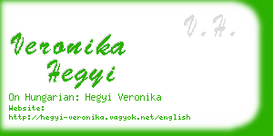 veronika hegyi business card
